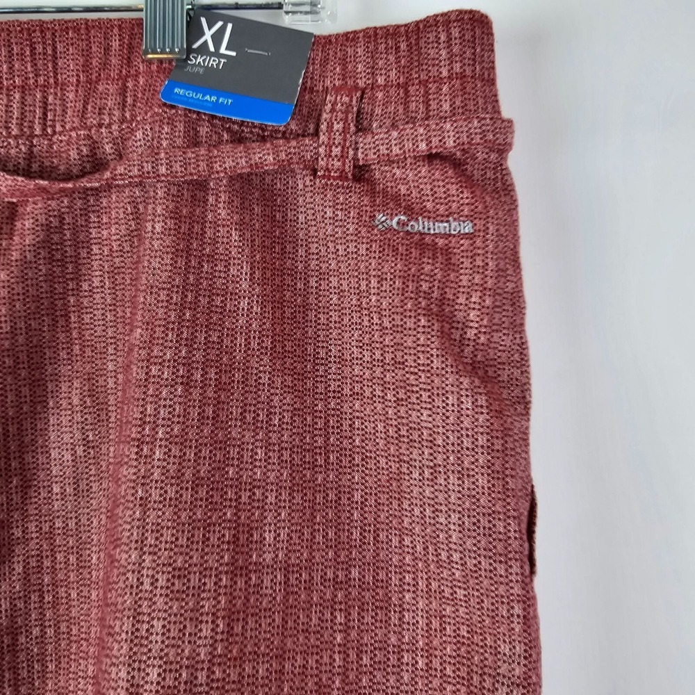 NWT Columbia Women's Red‎ Skirt Size XL Cotton Summer Chill Drawstring - Picture 3 of 7
